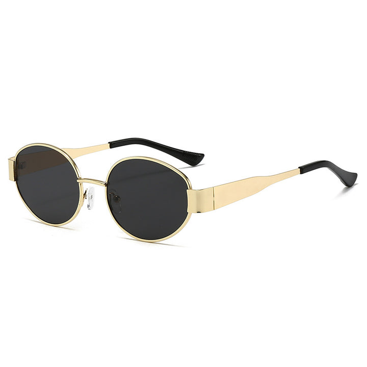 Dame Vintage solbrille i ovalt design Skanto