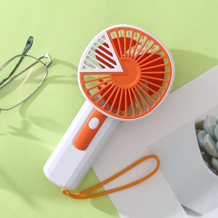 Dame portable håndvifte med ergonomisk design og USB ladingsmulighet Skanto