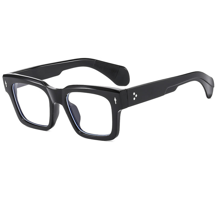 Dame kvadratisk solbrille med luksuriøs ramme og beskyttende UV-filter Skanto