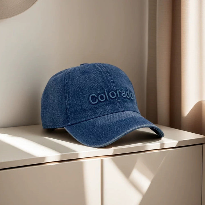 Kvinne Sprek Bomull Baseball Caps med Brodert Detalj Skanto