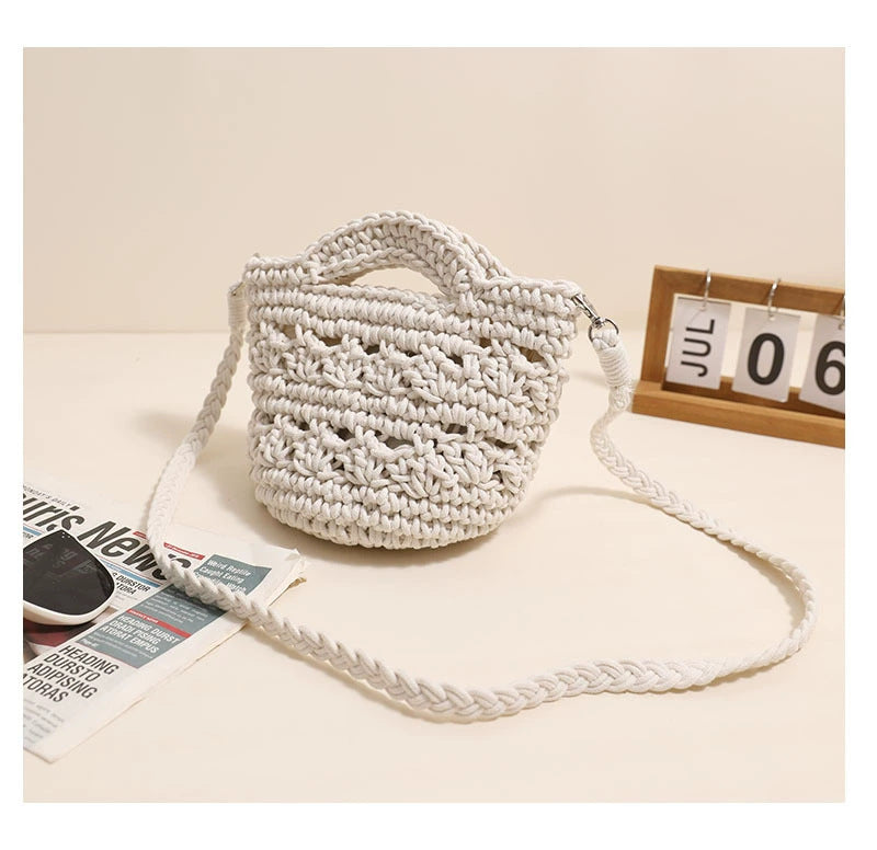 Handmade macrame shoulder bag with unique design Skanto