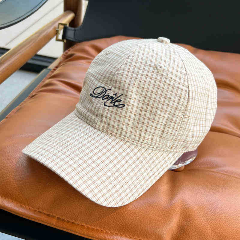 Herre Casual Rutete Baseball Caps Skanto