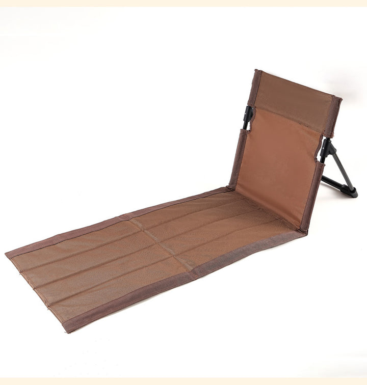 Folding Camping Lounger with Ergonomic Backrest Skanto