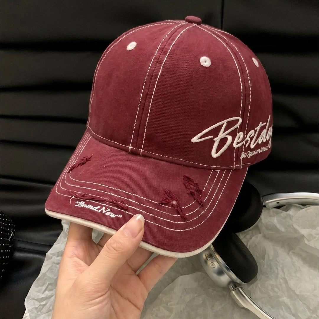 Herre Slitt Casual Bomulls Baseball Caps Skanto