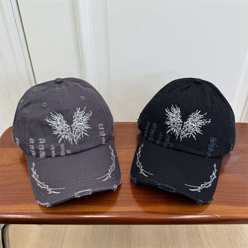 Kvinne's Slitt Grafisk Baseball Caps Skanto