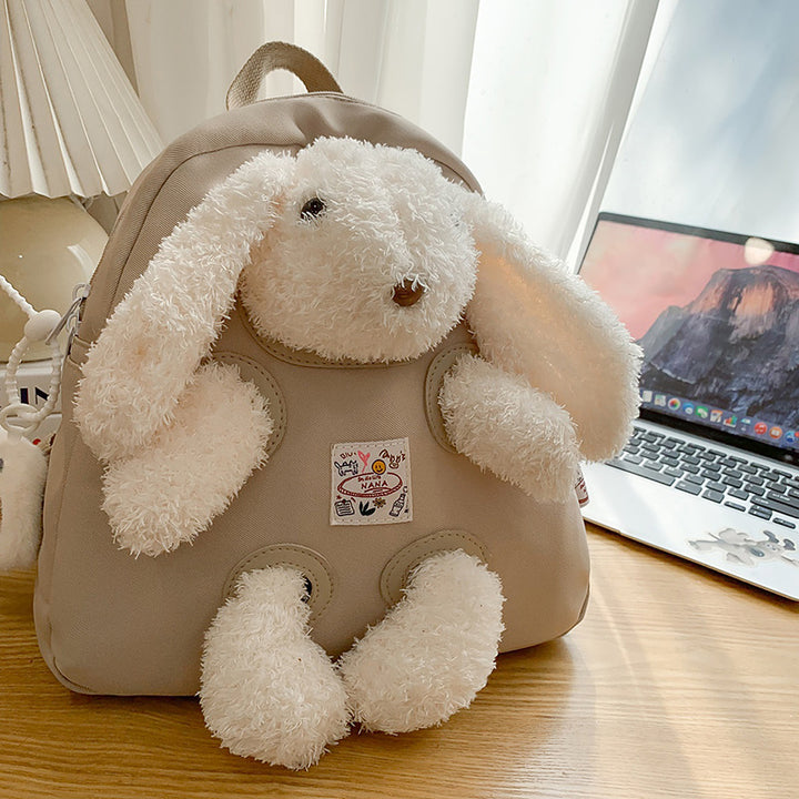 Plush kanin-tema ryggsekk Skanto