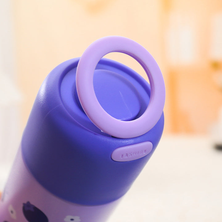Dame Isolert Drikkeflaske med fruktig Design og ergonomisk Bærehandtak Skanto