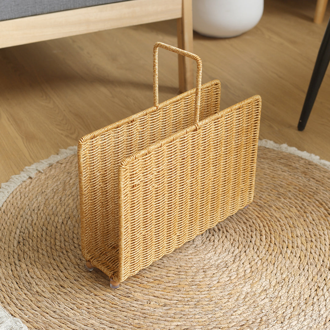 Unisex Håndvevd magasinstander med elegant design Skanto