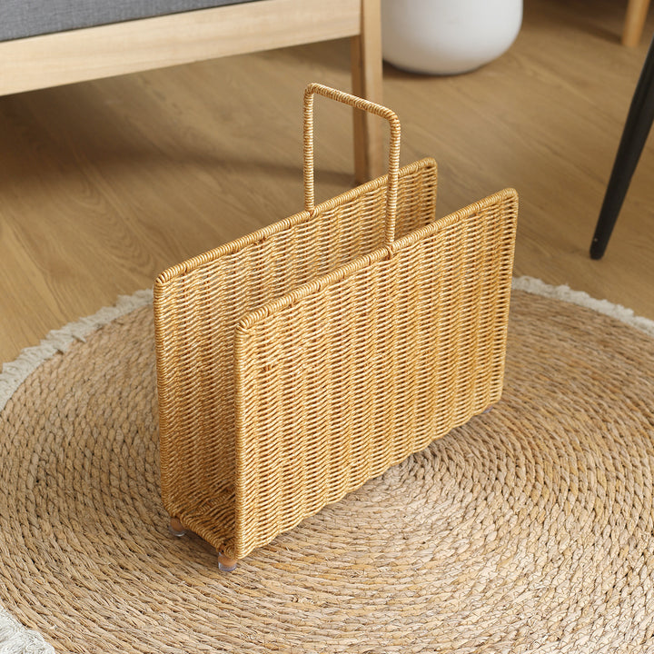 Unisex Håndvevd magasinstander med elegant design Skanto
