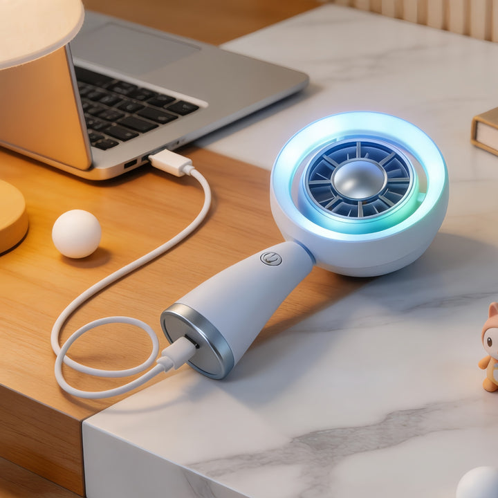 Dame Bærbar Bordvifte med LED-belysning og USB-tilkobling Skanto