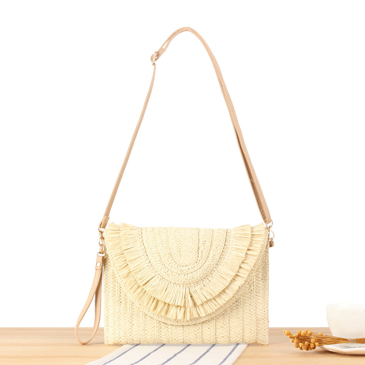 Fringe Embellished Design Handbag Skanto