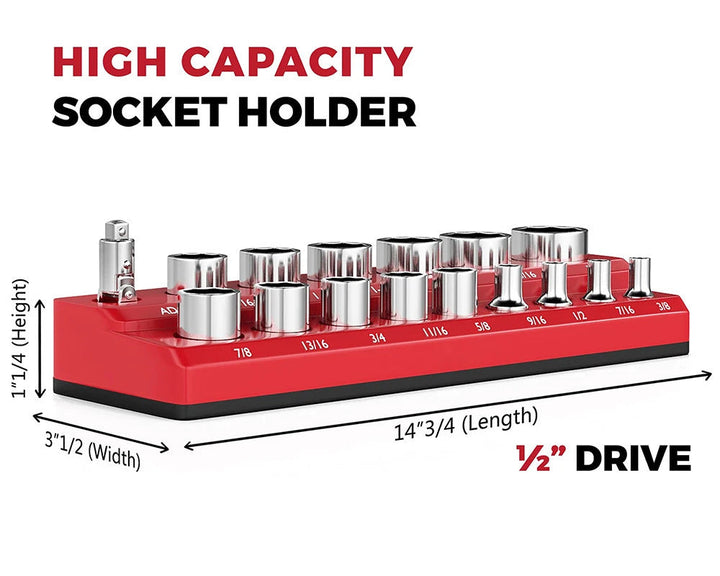 Heavy-Duty Magnetisk Socket Organizer Skanto