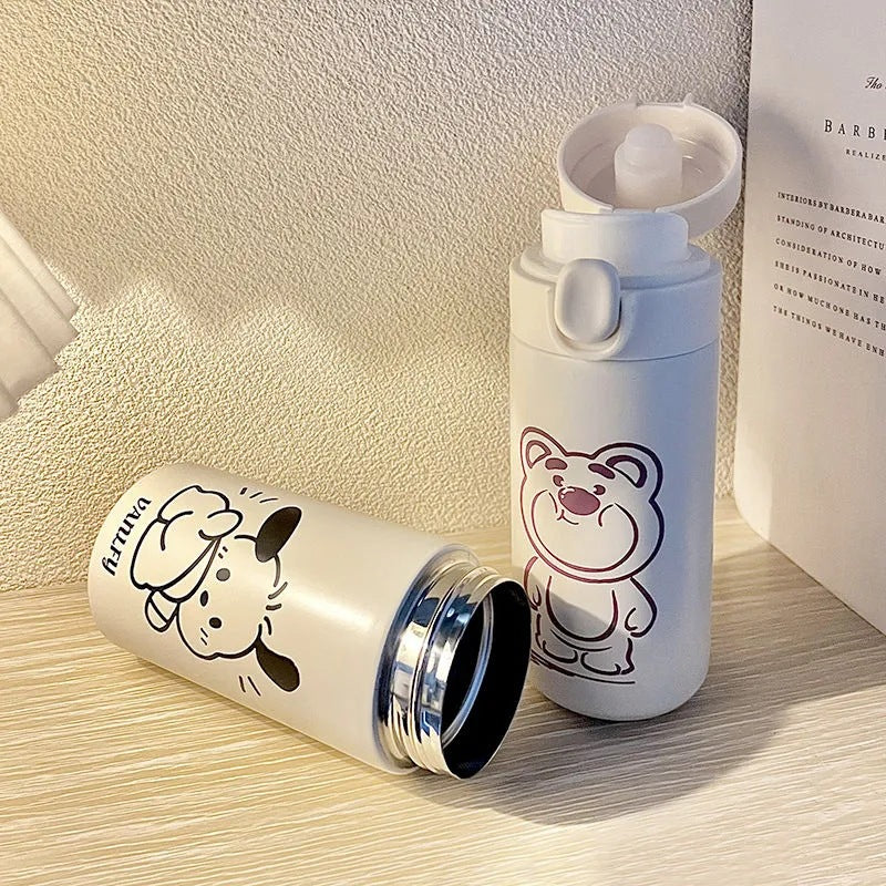Damen Isolier-Trinkflasche mit sicherem Verschlusssystem und kreativem Design Skanto