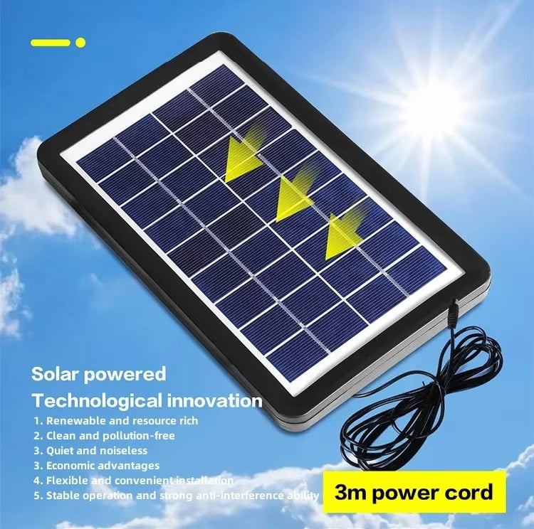 Dame Portable Solar Fan med Integrert LED-Belysning Skanto
