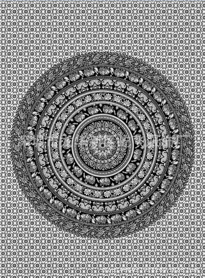 Dame Mandala Veggdesign Skanto