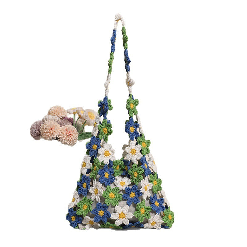 Crocheted Flower Bag Skanto