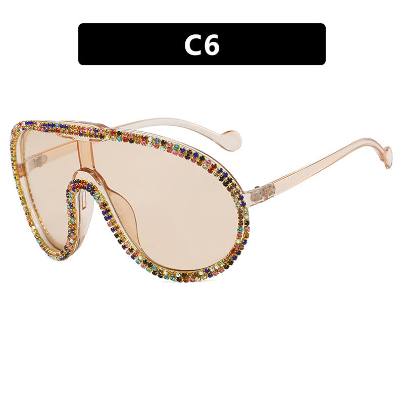 Women's extravagant sunglasses with sparkling frame Skanto