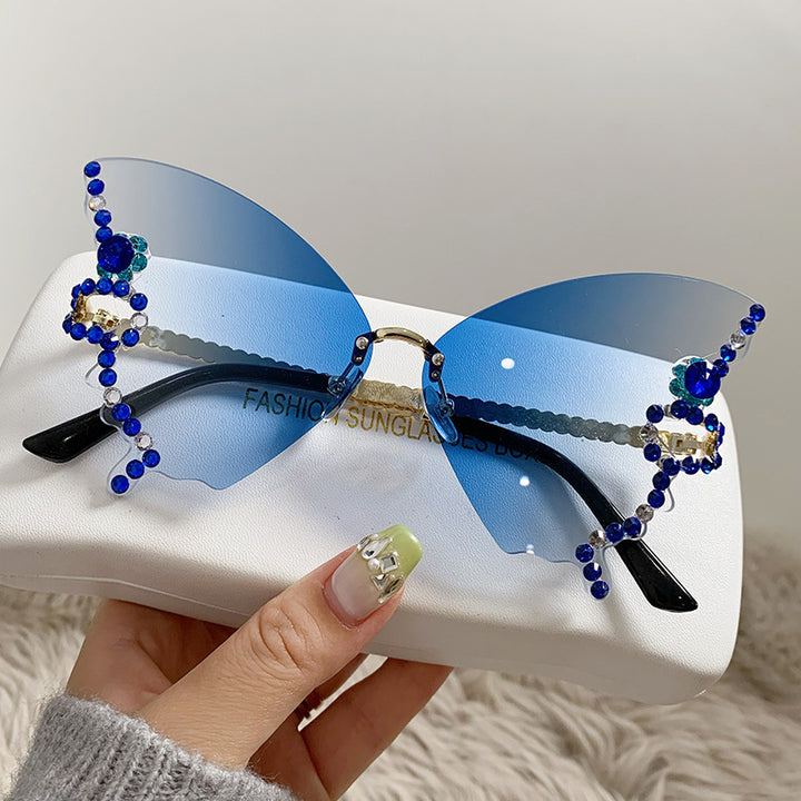 Dame ekstravagant designet solbrille Skanto