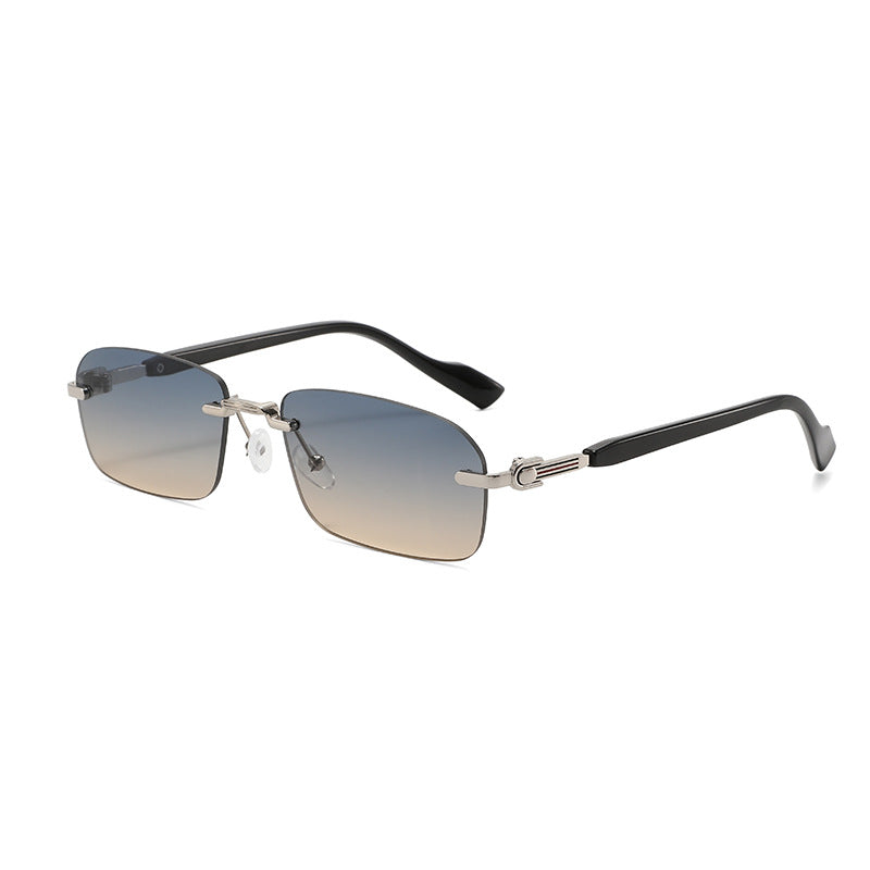 Men's Sleek Geometric Frame Sunglasses Skanto