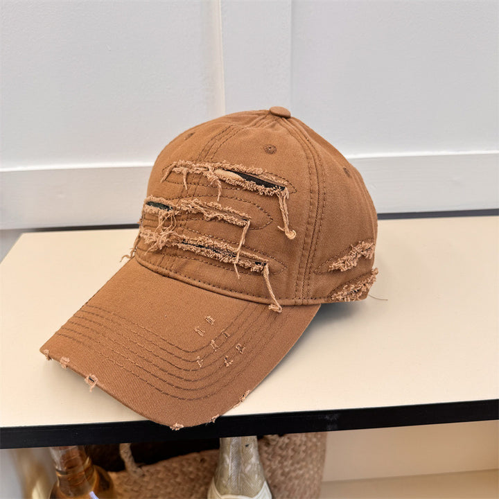 Herre Slitt Denim Baseball Caps Skanto