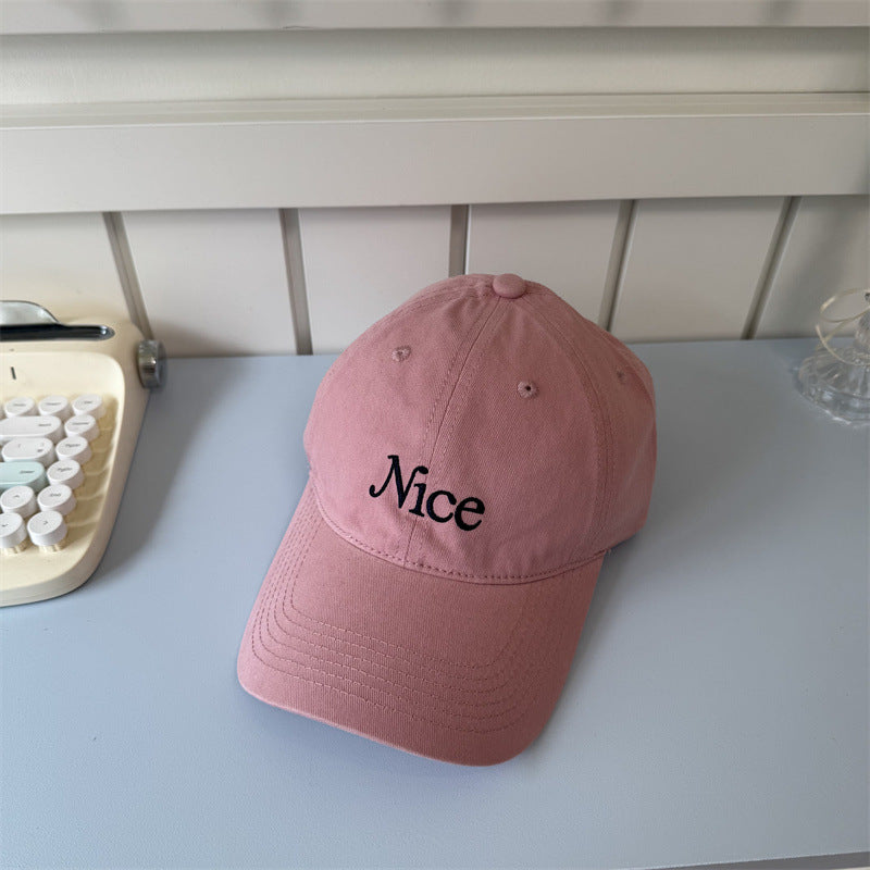 Kvinnebrodert bomull baseballcap Skanto
