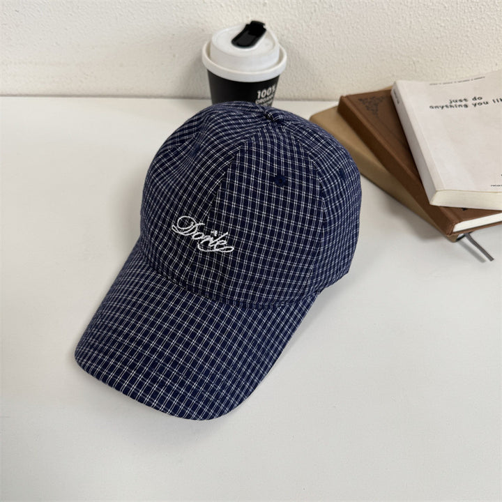 Herre Casual Rutet Baseball Caps Skanto