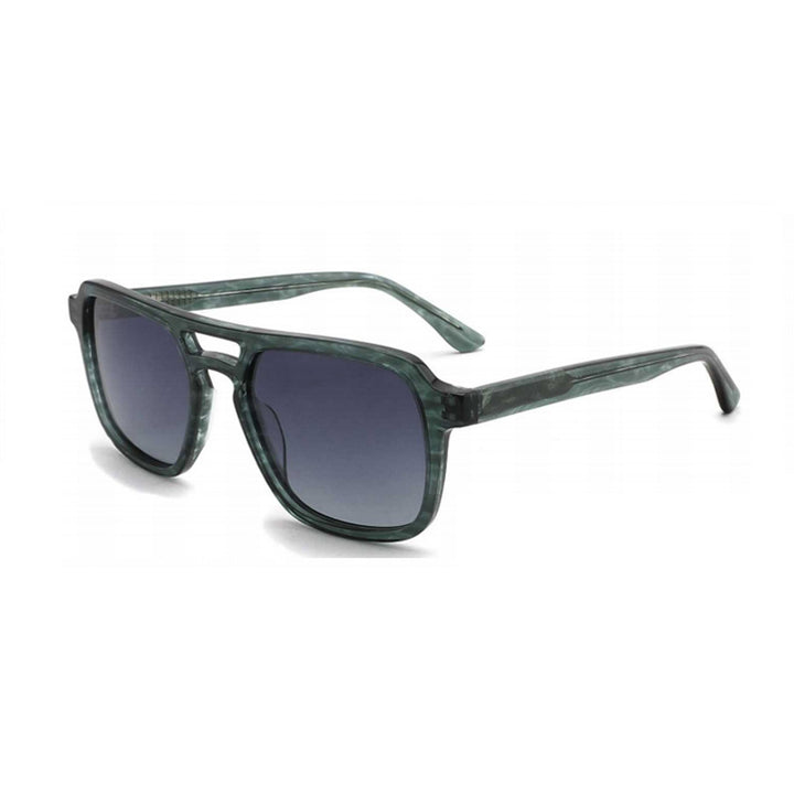 Dame solbrille med robust, stilisert plastramme og harmonisk avrundede glass Skanto