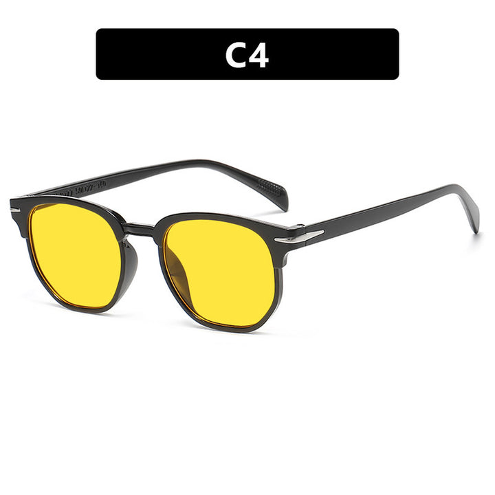 Dame geometrisk solbrille med luksuriøs ramme Skanto