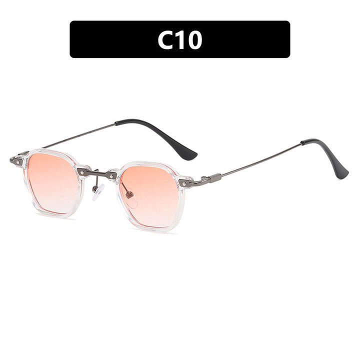 Dame moteriktig solbrille i elegant design med sekskantet ramme Skanto