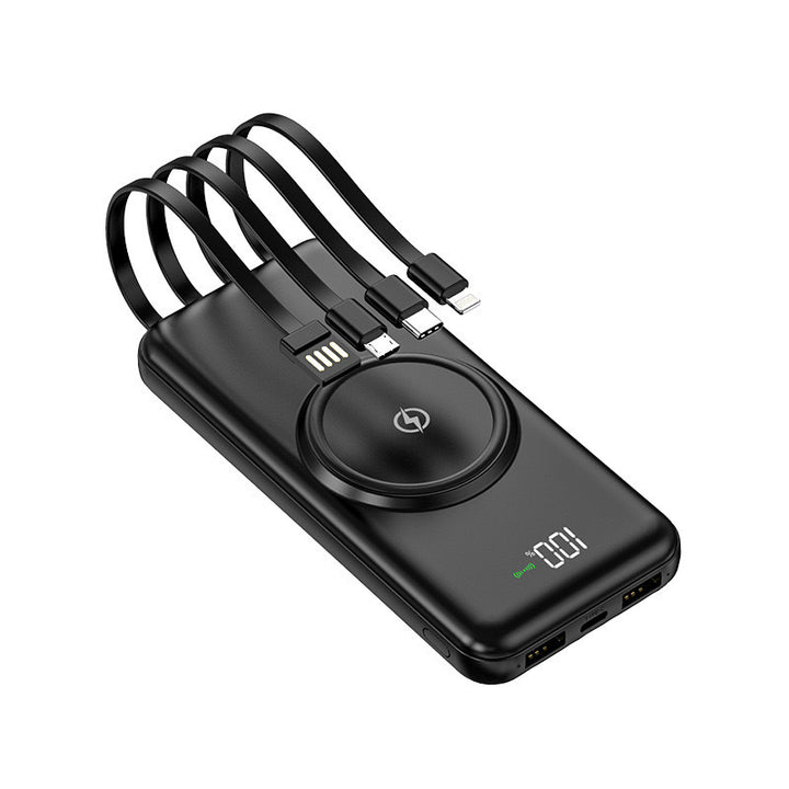 Powerbank med integrert multi-ladekabel for Skanto