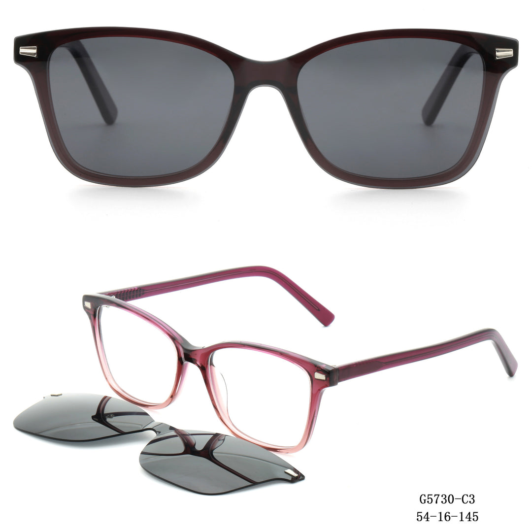 Dame solbrille i moteriktig dual-design Skanto