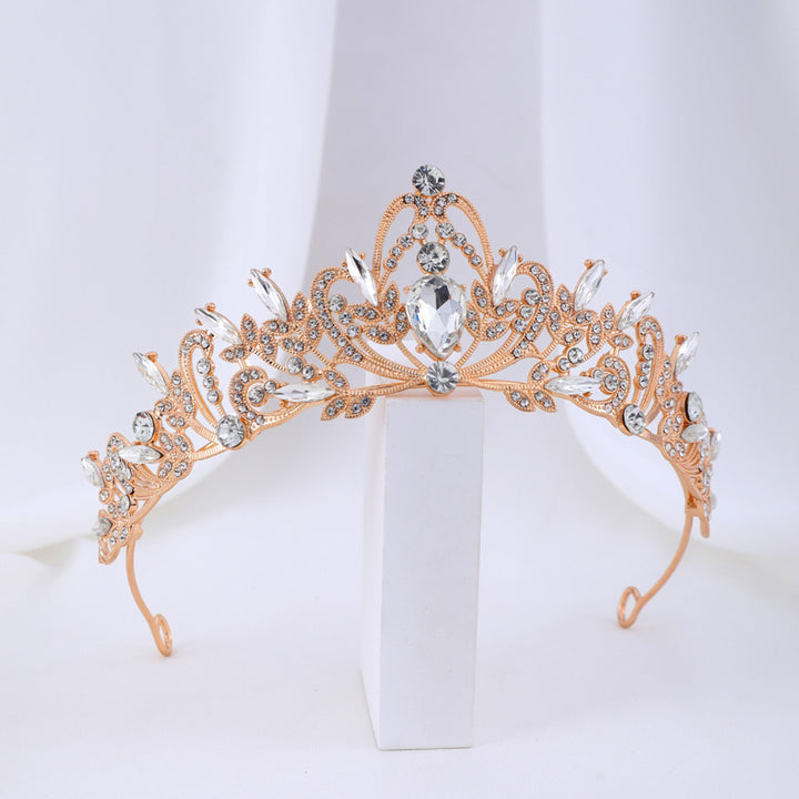 Dame Elegant Hårkrone med filigrane Krystallornamenter Skanto