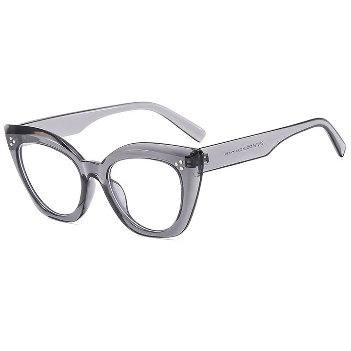 Dame Cat-Eye solbriller med luksuriøse detaljer Skanto
