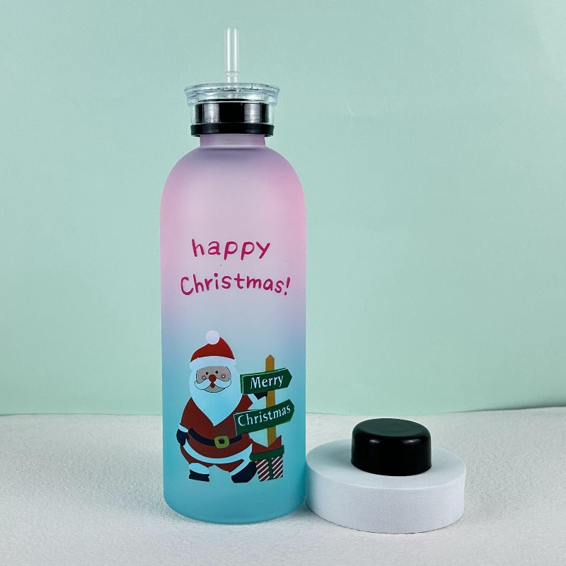 Damen Motiverende Drikkeflaske med glad Juledesign Skanto