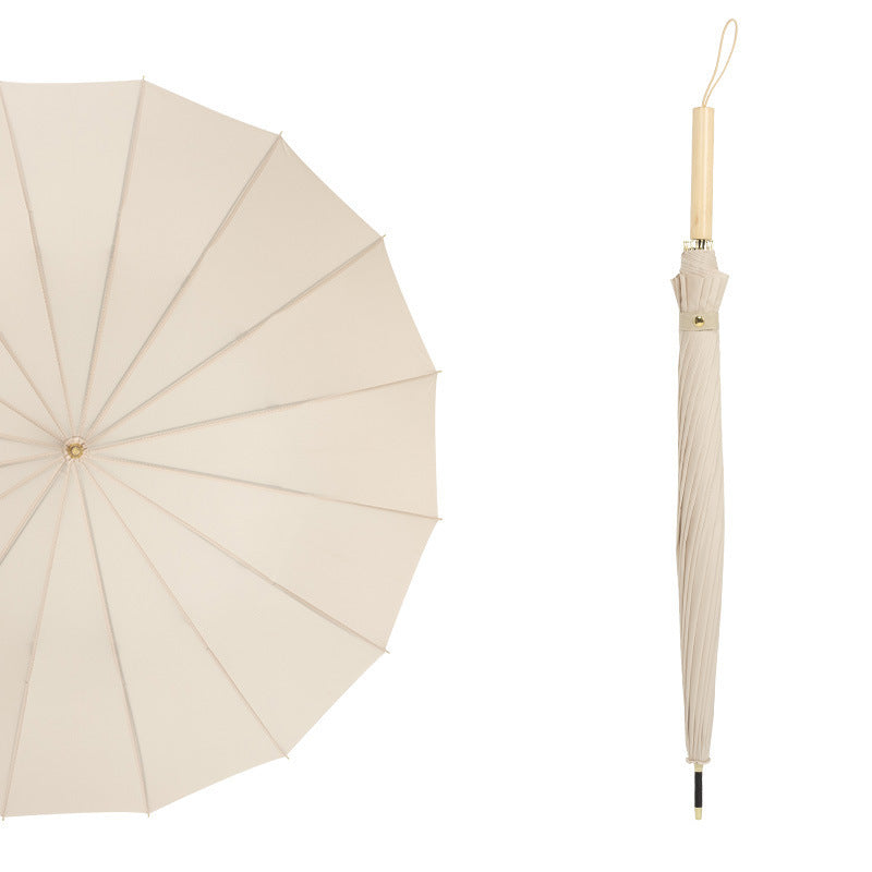 Dame Faltbar Regn paraply med elegant håndtering og unikt design Skanto