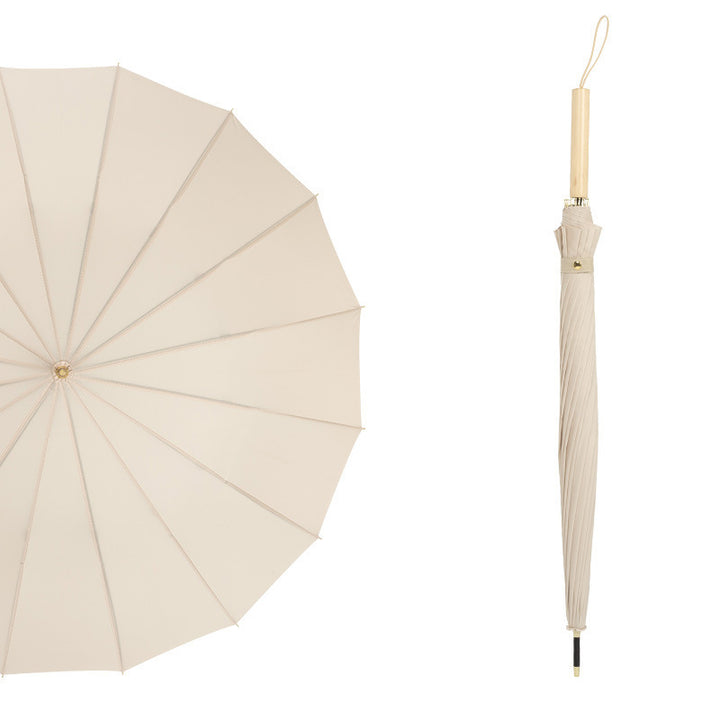 Dame Faltbar Regn paraply med elegant håndtering og unikt design Skanto