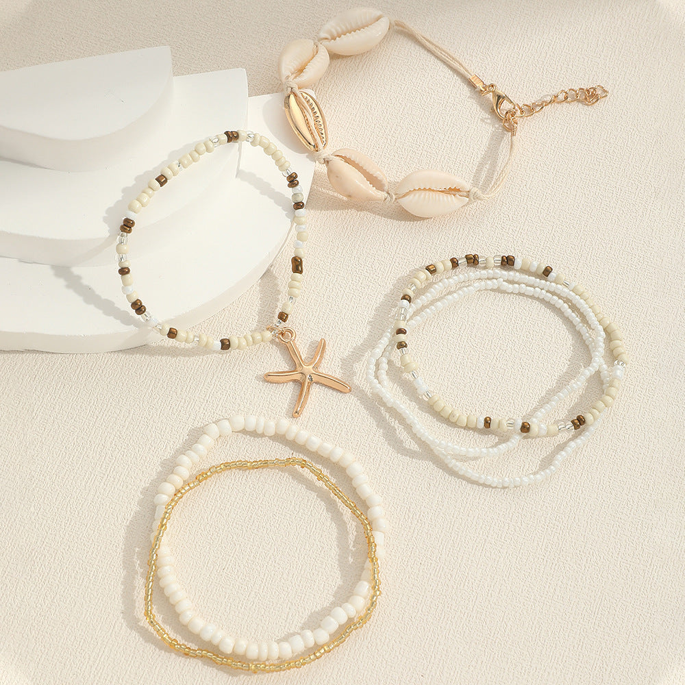 Skanto | 7pc Boho Strand Armbåndstakk