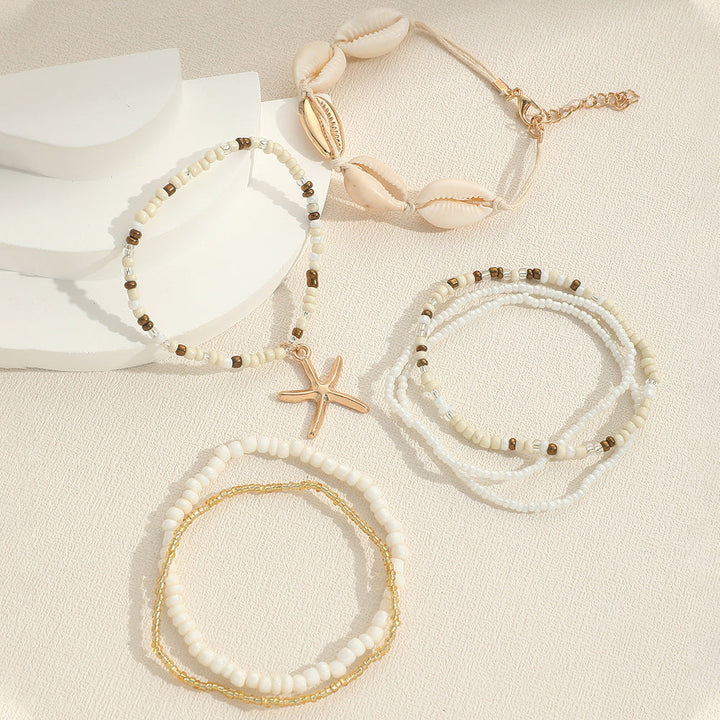 Skanto | 7pc Boho Strand Armbåndstakk
