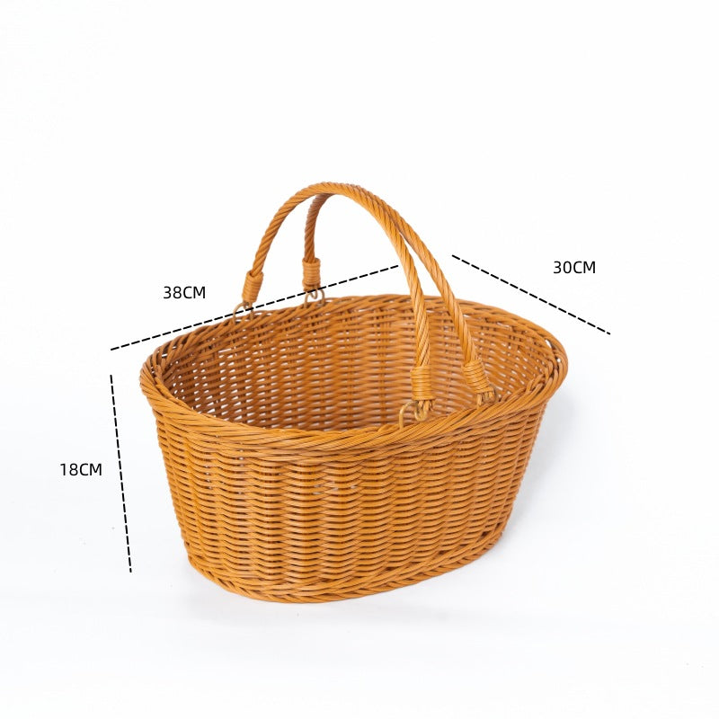 Dame Håndflettet Handlekurv Skanto