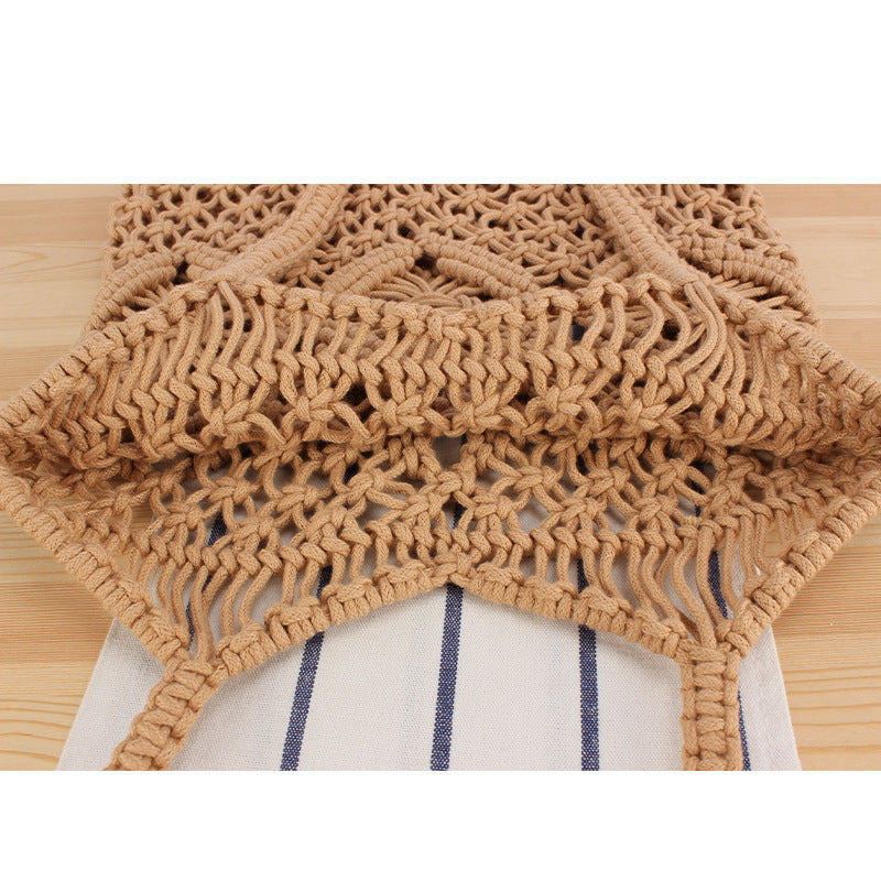 Hand-knotted Macrame Tote Bag Skanto
