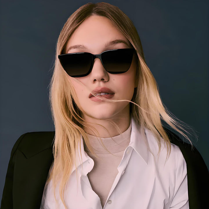 Dame Motekattøyne-solbriller med iøjnefallende design Skanto
