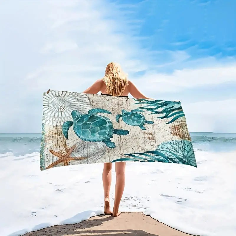 Strandhåndkle med kreativt dollar-design Skanto