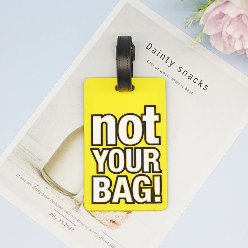 Unisex Bagasjelapp med humoristisk design Skanto
