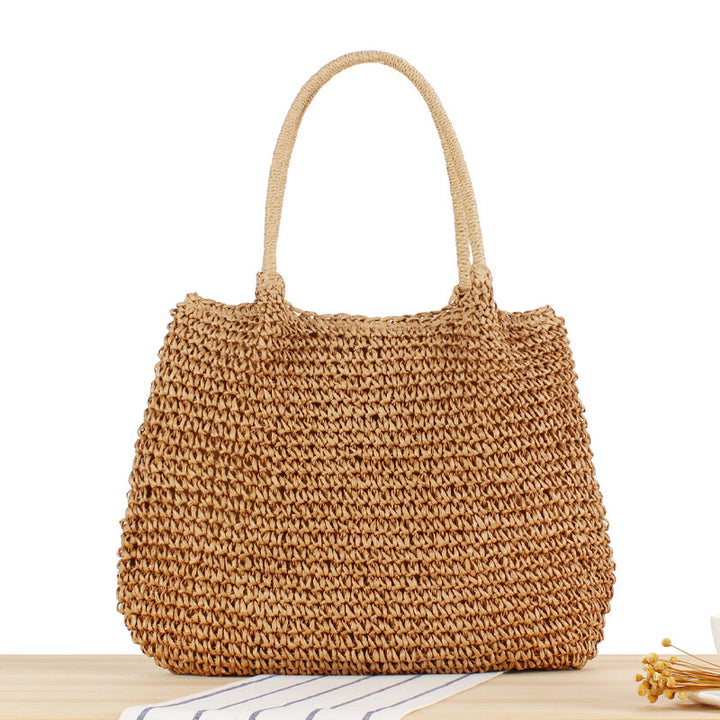 Large, Handmade Raffia Shopper Skanto