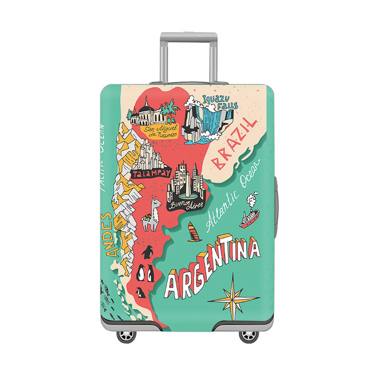 Cartoon Cat Design Hard Shell Luggage Skanto