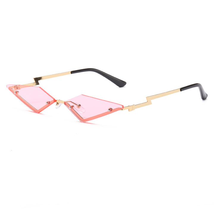Dame Designer-solbrille med futuristisk ramme Skanto