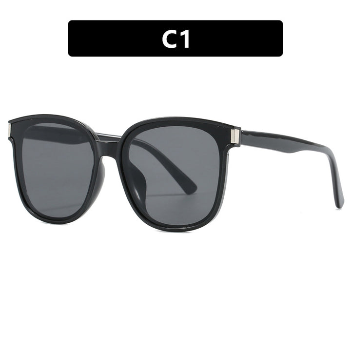 Women's fashionable sunglasses with high-quality, transparent plastic frame Skanto