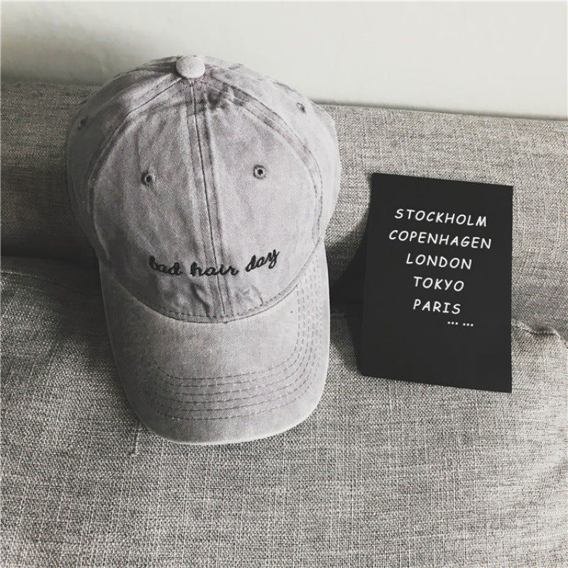 Kvinnenes Broderte Fritidsmyk Bomull Baseball Caps Skanto