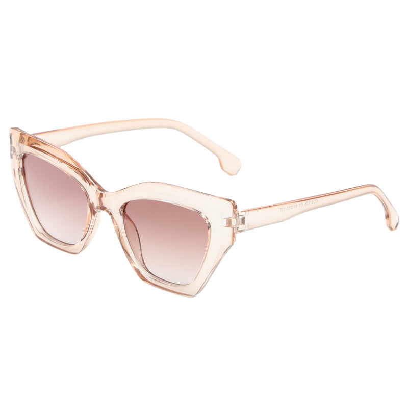 Dame Cat-Eye solbriller med originalt mønster Skanto