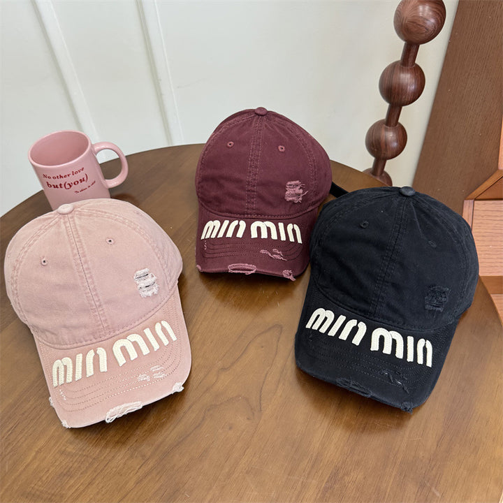 Kvinne's Slitt Grafisk Baseball Caps Skanto